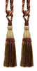 DÉCOPRO Elegant Lustrous Curtain Tassel Tieback, Tassel Length 8 1/2