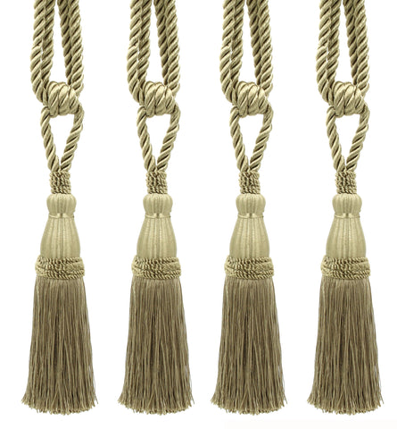 DÉCOPRO Elegant Lustrous Curtain Tassel Tieback, Tassel Length 8 1/2