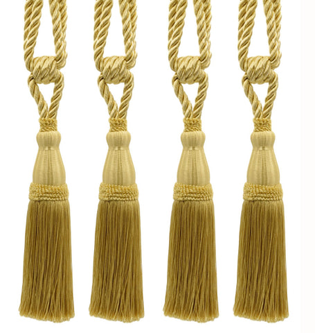 DÉCOPRO Elegant Lustrous Curtain Tassel Tieback, Tassel Length 8 1/2