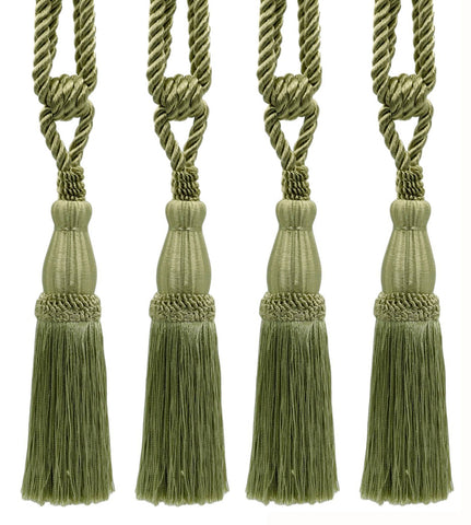 DÉCOPRO Elegant Lustrous Curtain Tassel Tieback, Tassel Length 8 1/2