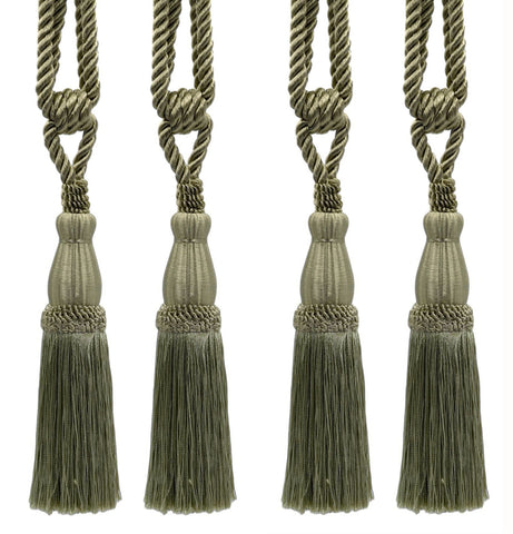 DÉCOPRO Elegant Lustrous Curtain Tassel Tieback, Tassel Length 8 1/2