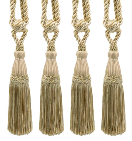 DÉCOPRO Elegant Lustrous Curtain Tassel Tieback, Tassel Length 8 1/2