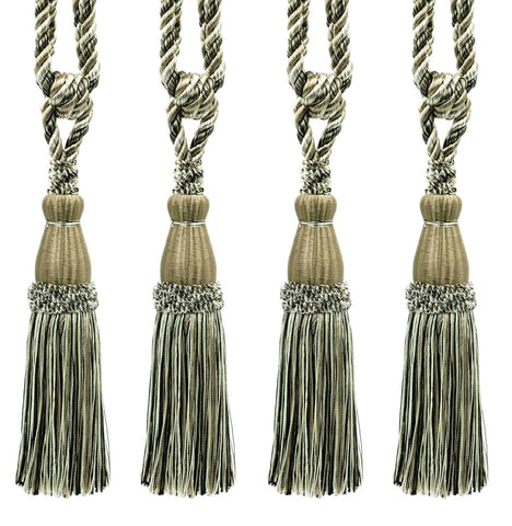 DÉCOPRO Elegant Lustrous Curtain Tassel Tieback, Tassel Length 8 1/2