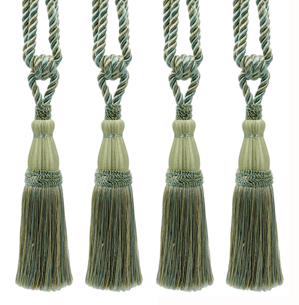 DÉCOPRO Elegant Lustrous Curtain Tassel Tieback, Tassel Length 8 1/2