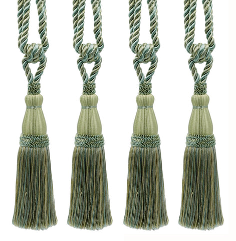 DÉCOPRO Elegant Lustrous Curtain Tassel Tieback, Tassel Length 8 1/2