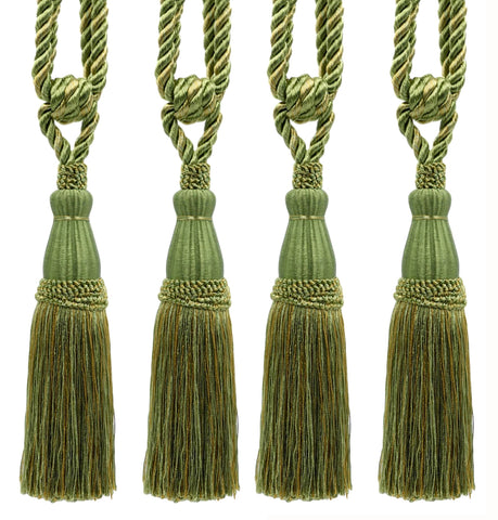 DÉCOPRO Elegant Lustrous Curtain Tassel Tieback, Tassel Length 8 1/2