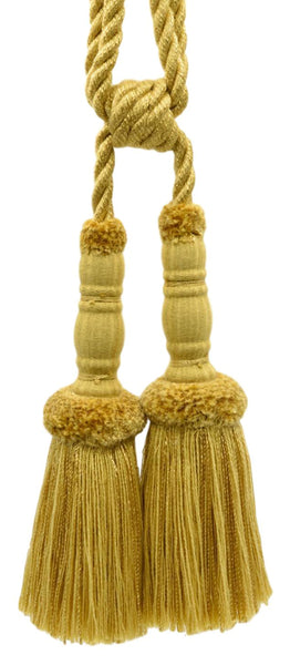 DÉCOPRO Vintage Curtain & Drapery Tassel Tieback with Chenille Accent, Tassel Length 8