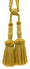 DÉCOPRO Vintage Curtain & Drapery Tassel Tieback with Chenille Accent, Tassel Length 8
