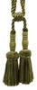 DÉCOPRO Vintage Curtain & Drapery Tassel Tieback with Chenille Accent, Tassel Length 8