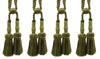 DÉCOPRO Vintage Curtain & Drapery Tassel Tieback with Chenille Accent, Tassel Length 8