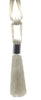 DÉCOPRO Modern Curtain & Drapery Tassel Tieback with Chrome Accent and Diamond Braid Cord, Tassel Length 7