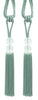 DÉCOPRO Elegant Acrylic Crystal Curtain & Drapery Tassel Tieback with Faceted Beads, Tassel Length 9