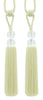 DÉCOPRO Elegant Acrylic Crystal Curtain & Drapery Tassel Tieback with Faceted Beads, Tassel Length 9