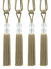 DÉCOPRO Elegant Acrylic Crystal Curtain & Drapery Tassel Tieback with Faceted Beads, Tassel Length 9