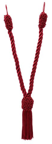DÉCOPRO Beautiful Hand-Crafted Small Curtain & Drapery Tassel Tieback with Crown Tassel Design, Tassel Length 4