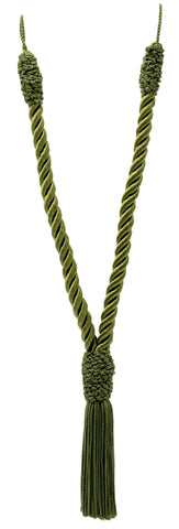 DÉCOPRO Beautiful Hand-Crafted Small Curtain & Drapery Tassel Tieback with Crown Tassel Design, Tassel Length 4