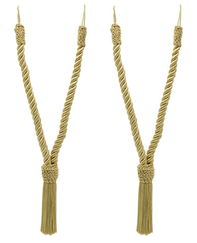 DÉCOPRO Beautiful Hand-Crafted Small Curtain & Drapery Tassel Tieback with Crown Tassel Design, Tassel Length 4