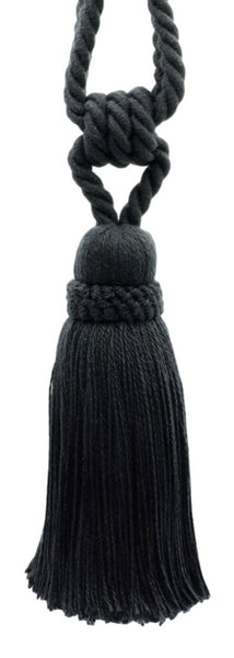 DÉCOPRO Hand Crafted Traditional Country Cotton Curtain Tassel Tieback, Tassel Length 7