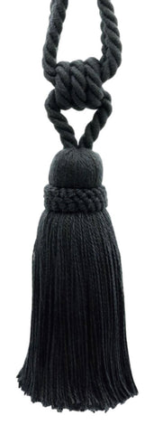 DÉCOPRO Hand Crafted Traditional Country Cotton Curtain Tassel Tieback, Tassel Length 7