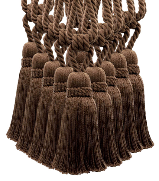 DÉCOPRO Hand Crafted Traditional Country Cotton Curtain Tassel Tieback, Tassel Length 7