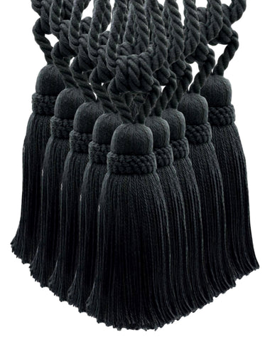DÉCOPRO Hand Crafted Traditional Country Cotton Curtain Tassel Tieback, Tassel Length 7
