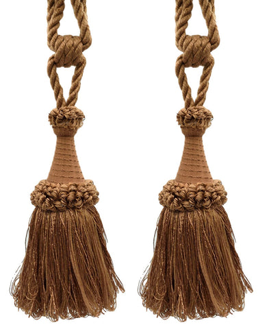 DÉCOPRO Decorative Curtain & Drapery Tassel Tieback Handcrafted with Victorian Design, Tassel Length 8