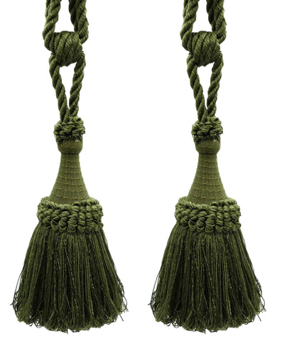 DÉCOPRO Decorative Curtain & Drapery Tassel Tieback Handcrafted with Victorian Design, Tassel Length 8