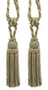 DÉCOPRO Elegant Curtain & Drapery Tassel Tieback with Decorative Hand Crocheted Design, Tassel Length 8
