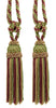 DÉCOPRO Elegant Curtain & Drapery Tassel Tieback with Decorative Hand Crocheted Design, Tassel Length 8