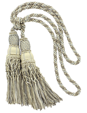DÉCOPRO Exquisite Curtain & Drapery Double Tassel Tieback Elegantly Handcrafted to Perfection, Tassel Length 10