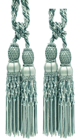 DÉCOPRO Exquisite Curtain & Drapery Double Tassel Tieback Elegantly Handcrafted to Perfection, Tassel Length 10