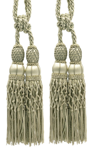 DÉCOPRO Exquisite Curtain & Drapery Double Tassel Tieback Elegantly Handcrafted to Perfection, Tassel Length 10