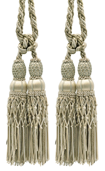 DÉCOPRO Exquisite Curtain & Drapery Double Tassel Tieback Elegantly Handcrafted to Perfection, Tassel Length 10