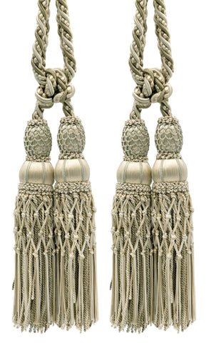 DÉCOPRO Exquisite Curtain & Drapery Double Tassel Tieback Elegantly Handcrafted to Perfection, Tassel Length 10
