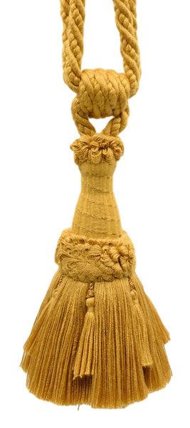 DÉCOPRO Beautifully Handcrafted Curtain & Drapery Tassel Tieback with Matte Finish, Tassel Length 6