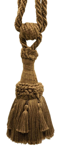 DÉCOPRO Beautifully Handcrafted Curtain & Drapery Tassel Tieback with Matte Finish, Tassel Length 6