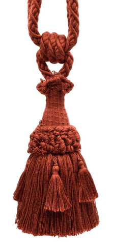 DÉCOPRO Beautifully Handcrafted Curtain & Drapery Tassel Tieback with Matte Finish, Tassel Length 6