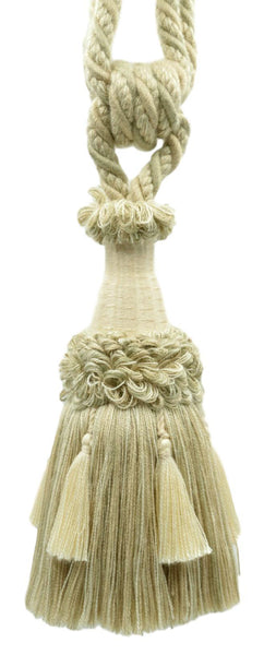 DÉCOPRO Beautifully Handcrafted Curtain & Drapery Tassel Tieback with Matte Finish, Tassel Length 6