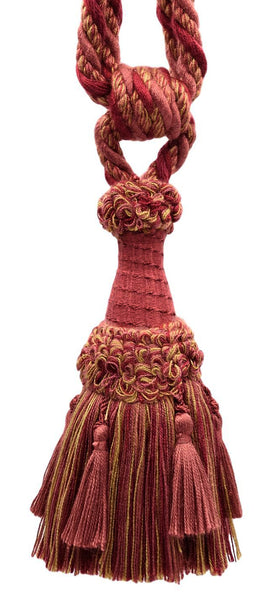 DÉCOPRO Beautifully Handcrafted Curtain & Drapery Tassel Tieback with Matte Finish, Tassel Length 6