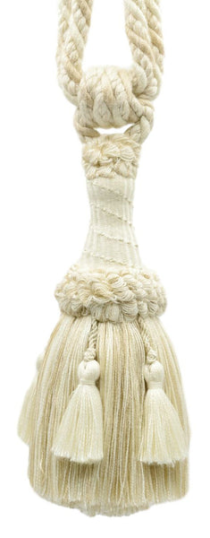 DÉCOPRO Beautifully Handcrafted Curtain & Drapery Tassel Tieback with Matte Finish, Tassel Length 6