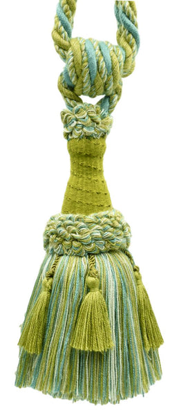 DÉCOPRO Beautifully Handcrafted Curtain & Drapery Tassel Tieback with Matte Finish, Tassel Length 6