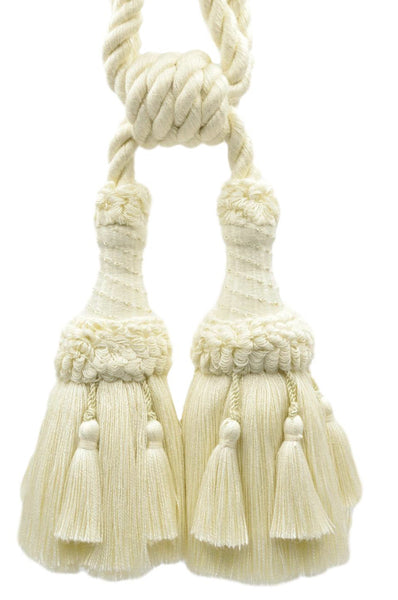 DÉCOPRO Beautifully Handcrafted Curtain & Drapery Tassel Tieback with Matte Finish, Tassel Length 6