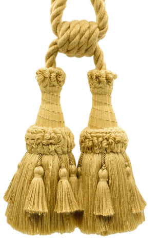DÉCOPRO Beautifully Handcrafted Curtain & Drapery Tassel Tieback with Matte Finish, Tassel Length 6