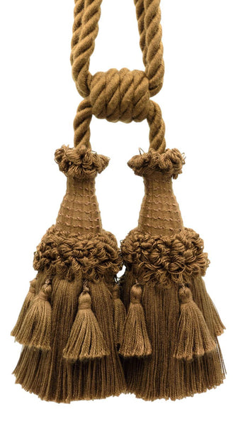DÉCOPRO Beautifully Handcrafted Curtain & Drapery Tassel Tieback with Matte Finish, Tassel Length 6