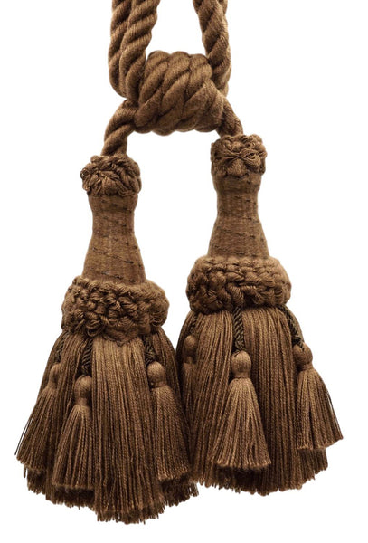 DÉCOPRO Beautifully Handcrafted Curtain & Drapery Tassel Tieback with Matte Finish, Tassel Length 6