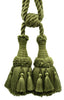 DÉCOPRO Beautifully Handcrafted Curtain & Drapery Tassel Tieback with Matte Finish, Tassel Length 6