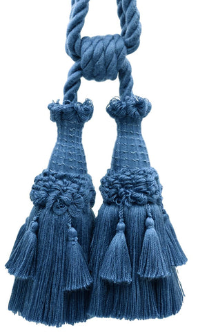DÉCOPRO Beautifully Handcrafted Curtain & Drapery Tassel Tieback with Matte Finish, Tassel Length 6