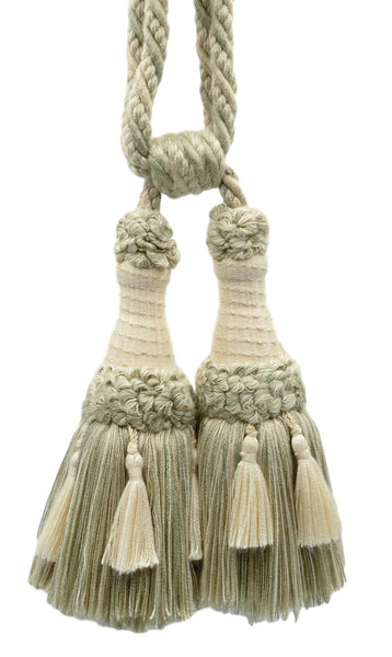 DÉCOPRO Beautifully Handcrafted Curtain & Drapery Tassel Tieback with Matte Finish, Tassel Length 6