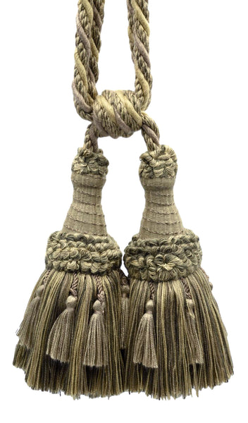 DÉCOPRO Beautifully Handcrafted Curtain & Drapery Tassel Tieback with Matte Finish, Tassel Length 6