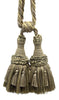 DÉCOPRO Beautifully Handcrafted Curtain & Drapery Tassel Tieback with Matte Finish, Tassel Length 6
